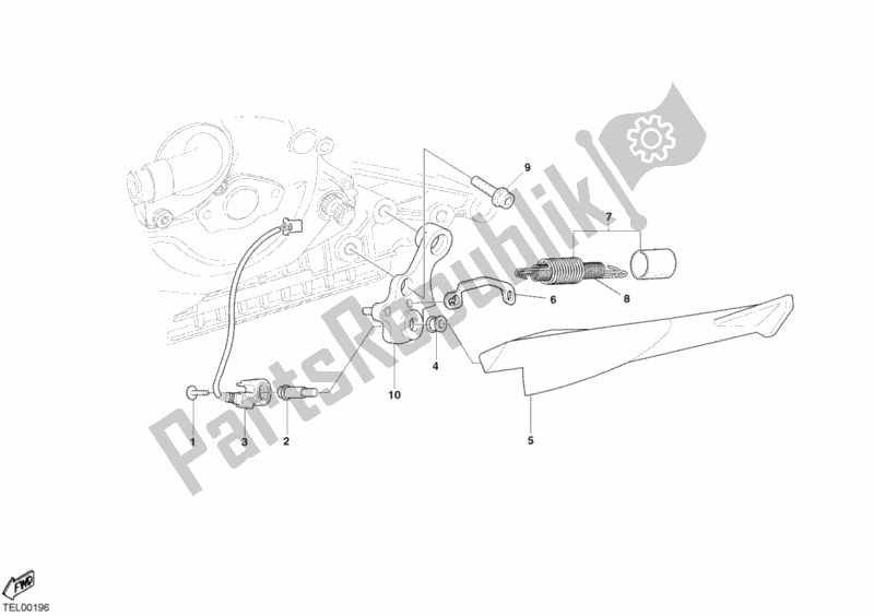 Tutte le parti per il Cavalletto Laterale del Ducati Superbike 749 Dark 2005